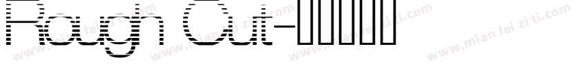Rough Cut字体转换